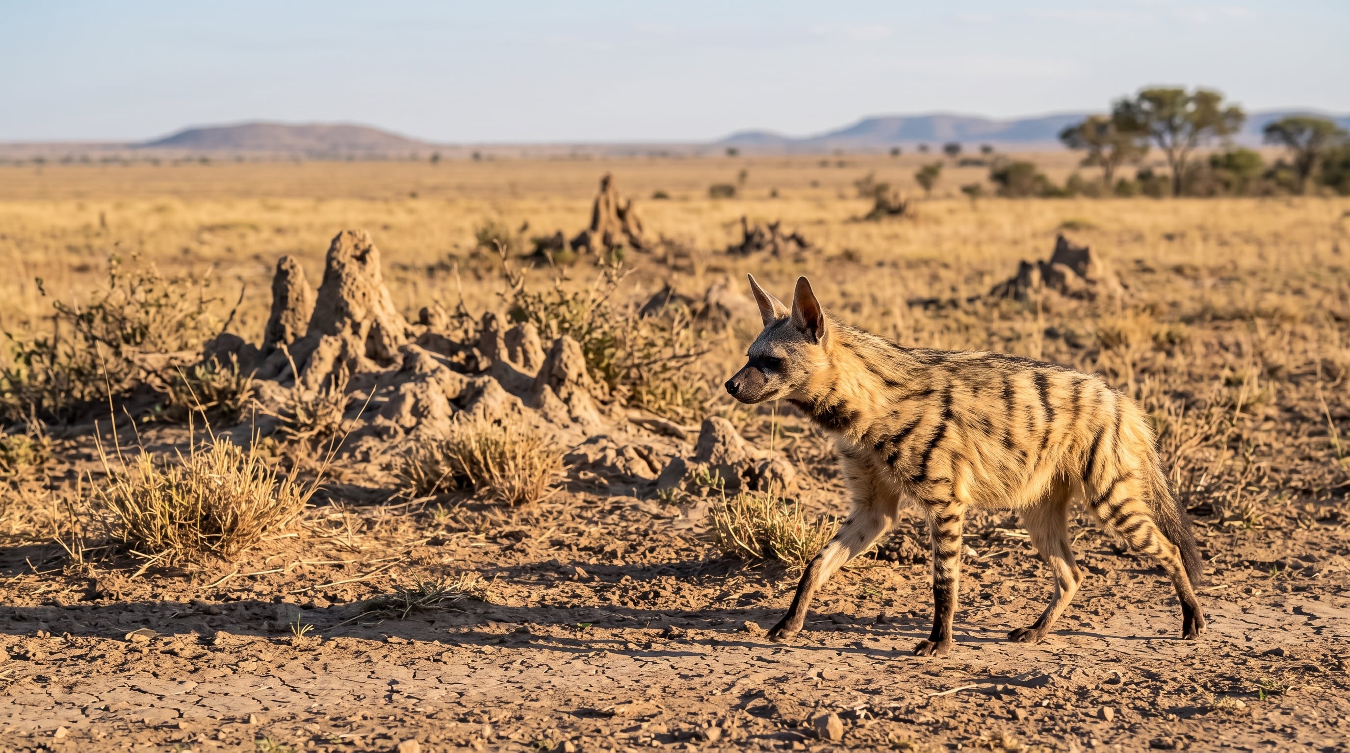 El lobo de tierra, la hiena manchada y los felinos comparten la posición de la región organizadora del nucléolo en un único par cromosómico (Imagen Ilustrativa Infobae)