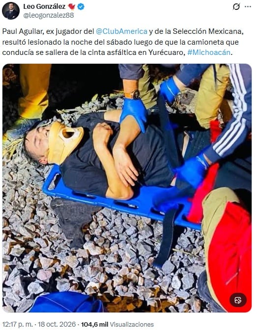 Accidente Paul Aguilar