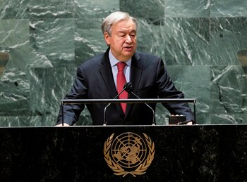 El secretario general de la ONU, António Guterres (REUTERS/ARCHIVO)