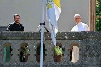 El presidente de Ucrania, Volodimir