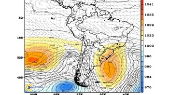 El Anticiclón Pacífico Sur tendrá