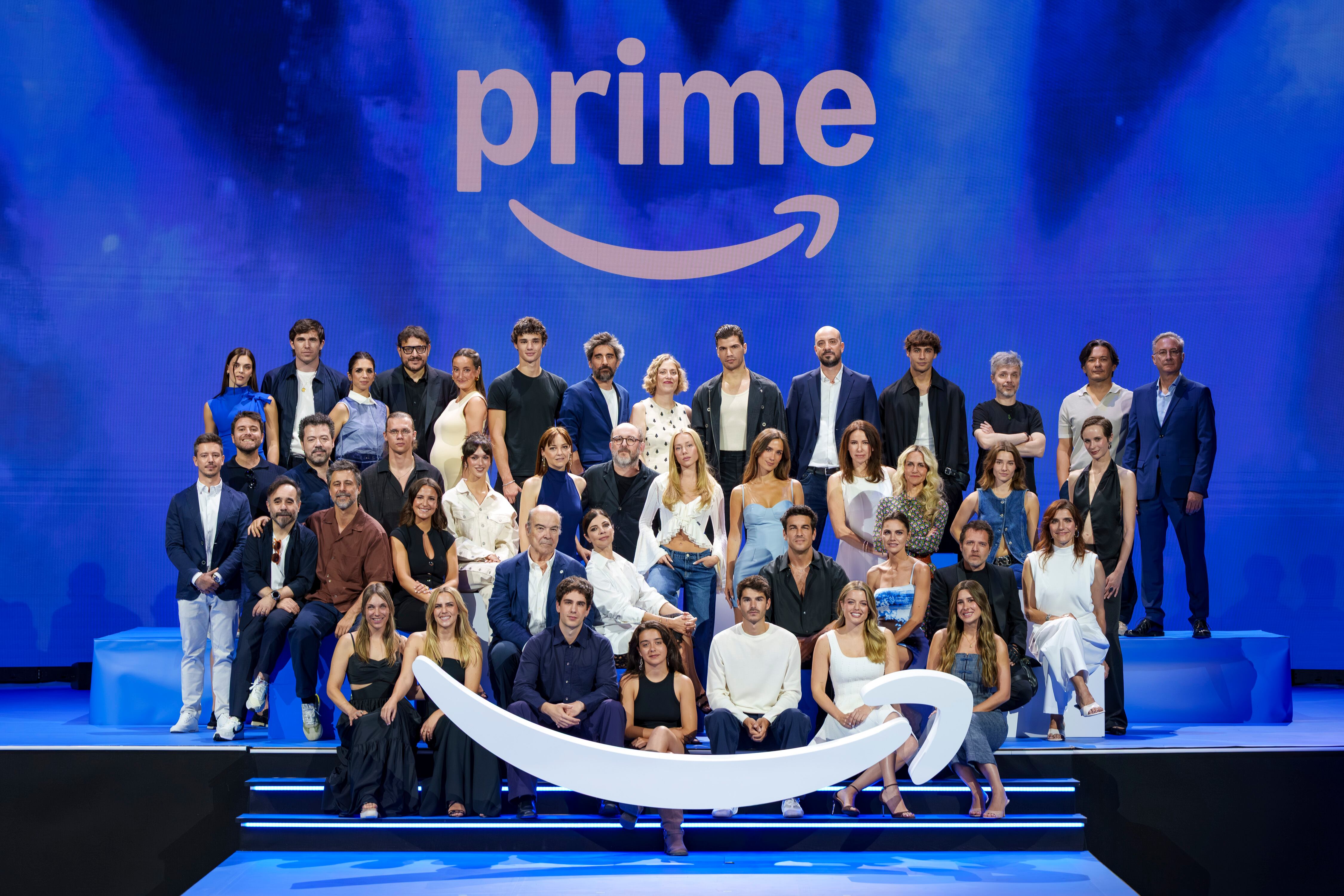 Protagonistas de las novedades de Prime Video, entre los que se encuentran Mario Casas, Ester Expósito, Hugo Silva y otros muchos. (PRIME VIDEO).