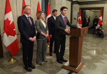 El gobierno de Justin Trudeau se dijo listo para responder con aranceles recíprocos. REUTERS/Patrick Doyle