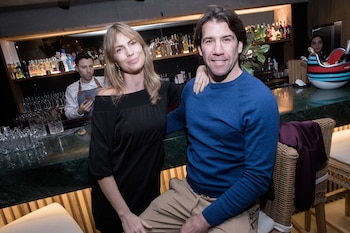 Corleto junto a su pareja