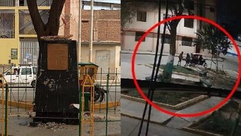 Delincuentes robaron busto de Miguel