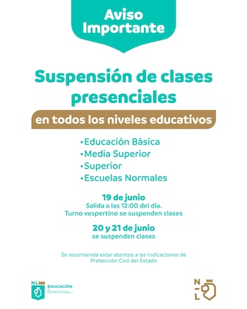Notificación para la suspensión de