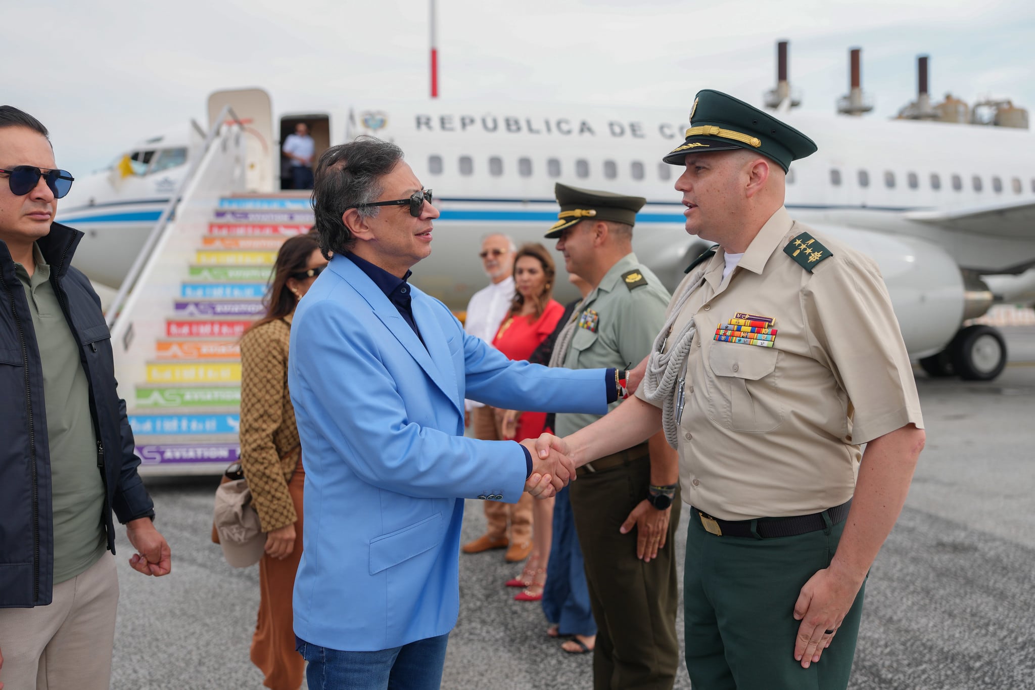 El presidente Gustavo Petro se trasladó desde Colombia para cumplir con una agenda que contempla encuentros con figuras relevantes tanto en Roma como en la Ciudad del Vaticano - crédito Presidencia de Colombia