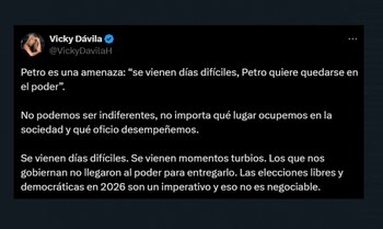 Vicky Dávila acusó al presidente