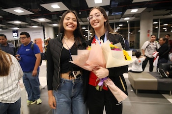 Tamara Galdos compitió en el Sudamericano Sub 19 con solo 14 años de edad.