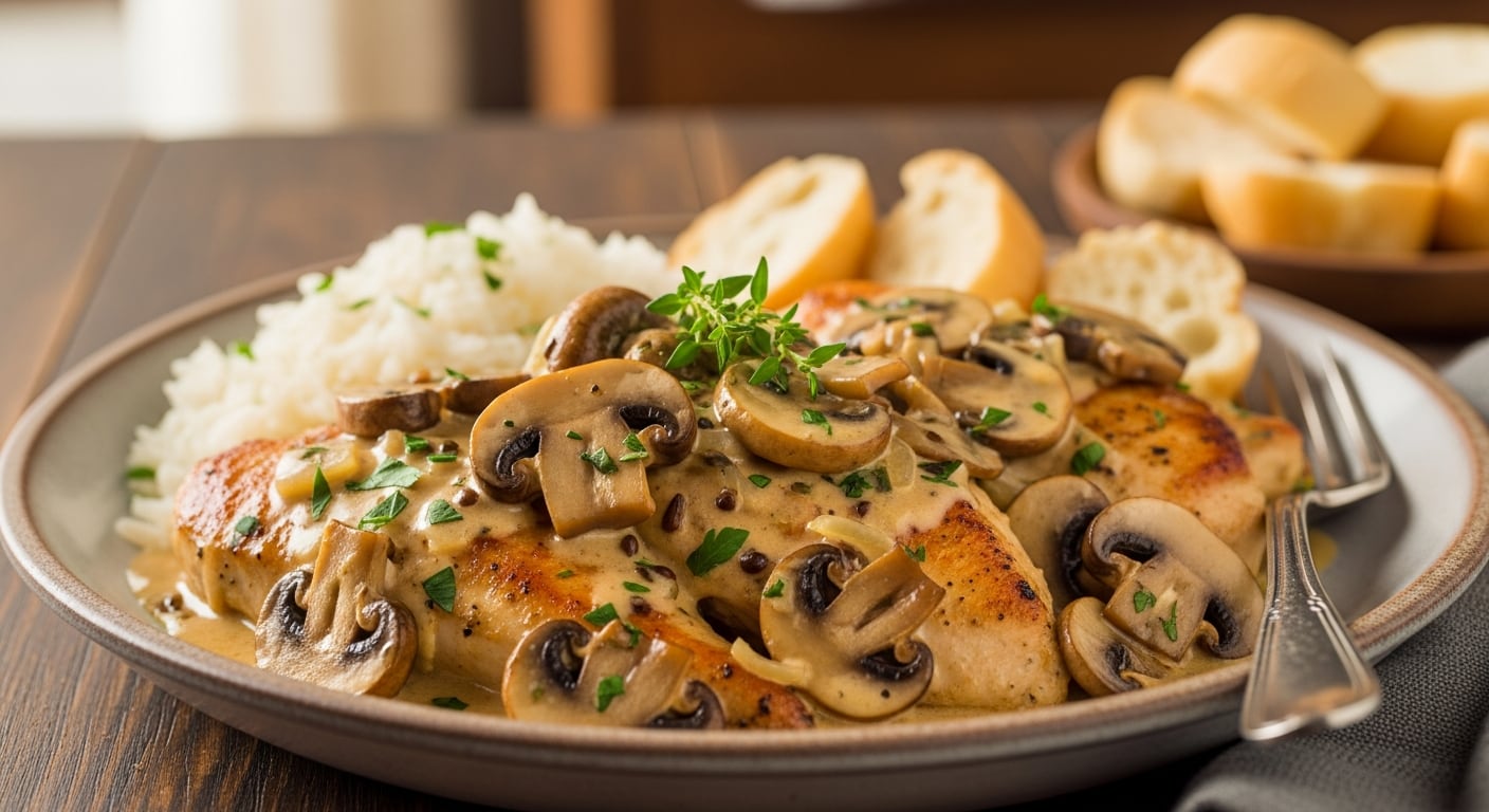 Pollo en salsa de champiñones: la receta casera que resuelve comida y bolsillo