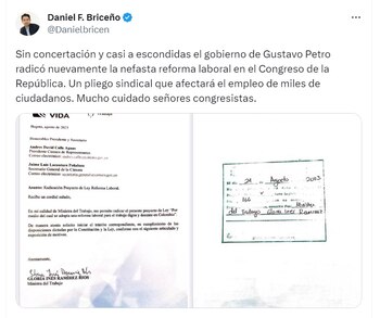 Publicación de Daniel Briceño, abogado-