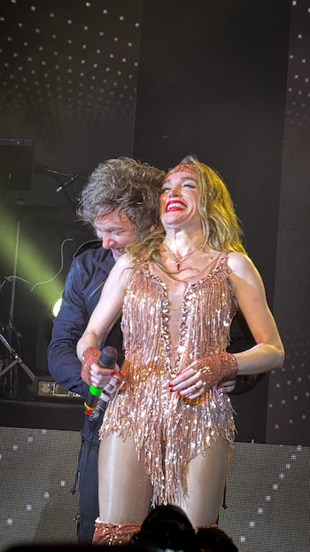 Javier Milei y Fátima Florez