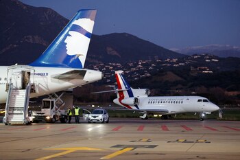 Aeropuerto de Ajaccio airport. (REUTERS)