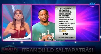 Magaly Medina furiosa con Farfán por mencionar a su padre: “No le llegas ni a la uña de los pies”. Captura: Magaly TV La Firme.