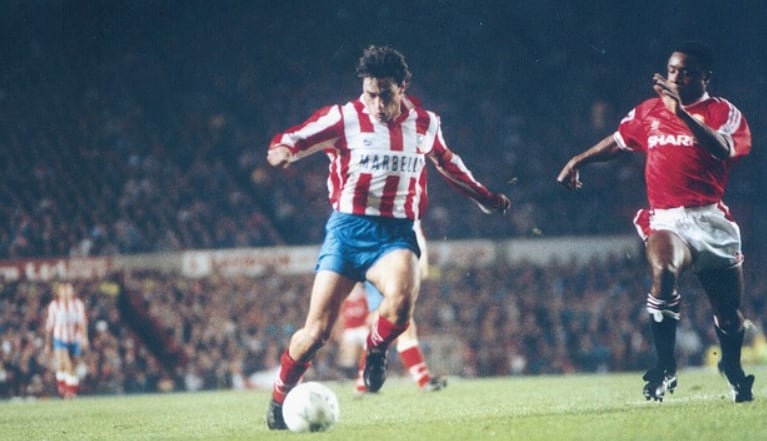 Un partido entre el Atlético de Madrid y el Manchester United