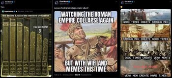 Ejemplos de memes compartidos por