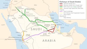 La española Sener diseñará un megaproyecto ferroviario en Arabia Saudita: un corredor de 1.500 kilómetros para unir el mar Rojo al golfo Pérsico