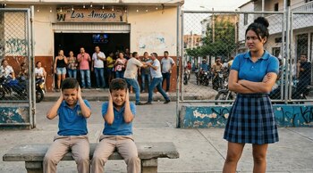 La Corte Constitucional ordenó al alcalde adoptar medidas estructurales para garantizar un entorno escolar seguro y controlar el ruido en el sector- crédito VisualesIA