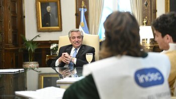 El Presidente recibió a un