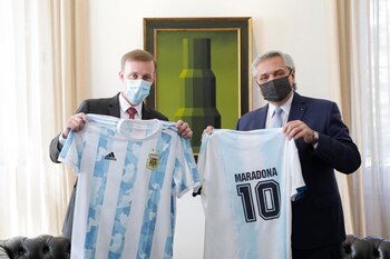 Alberto Fernández y Jake Sullivan,