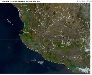 Imágen 2: GOES 16 ABI GEOCOLOR, 13:31 h (hora local).