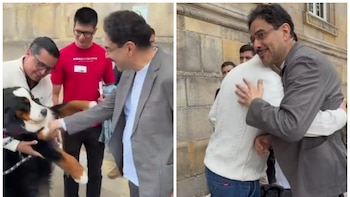 Beto Coral e Iván Cepeda tuvieron emotivo encuentro en el Congreso en el regreso del activista al país: “Nadie tiene que reprocharte nada”
