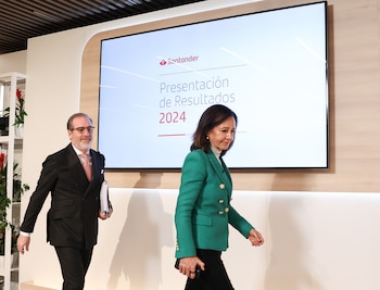 La presidenta del Banco Santander,