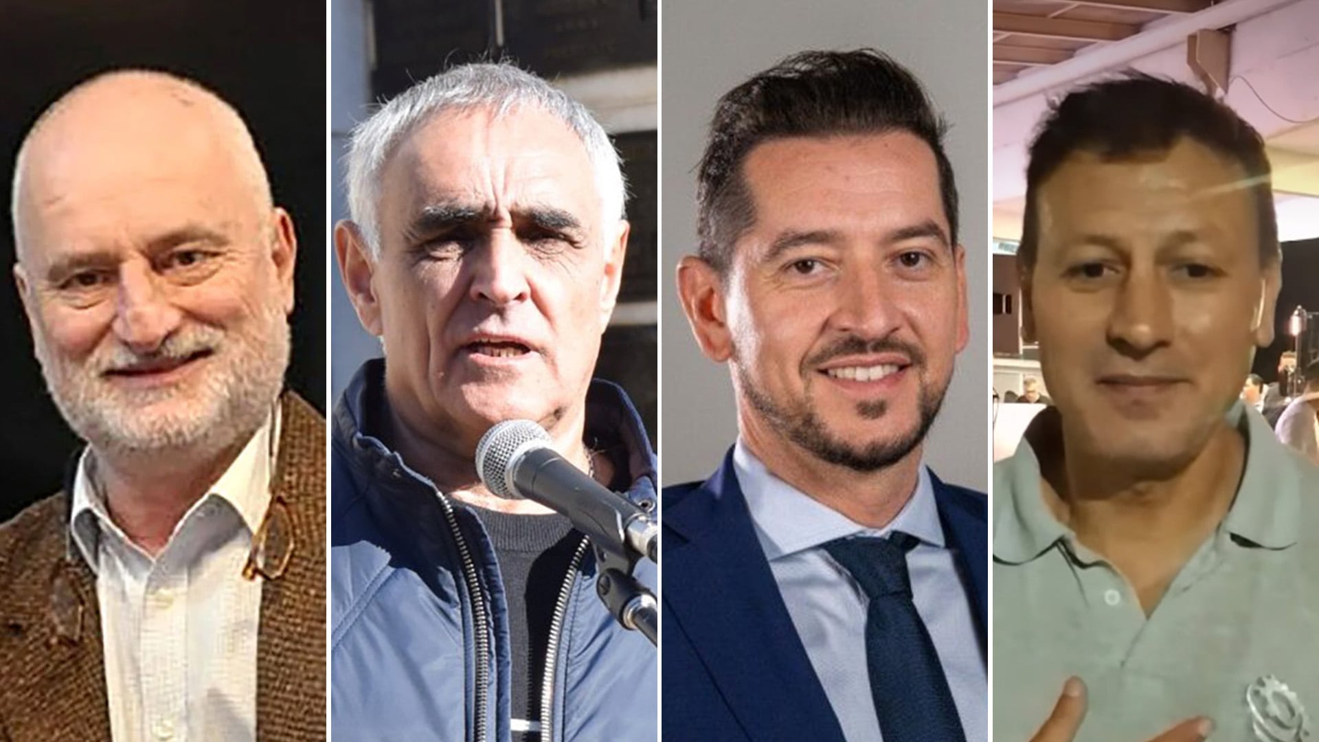 Alberto Biglieri, Roberto Bonetti, Federico Amos y Pablo González