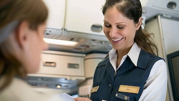 Lo dejan abordar un avión