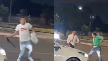 Enfrentamiento con machete y cinturón