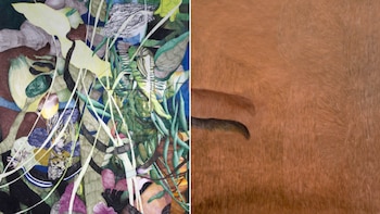 Detalle de dos obras de