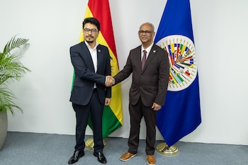 Bolivia, Nicaragua y la disputa por las Islas Malvinas figuraron entre los temas políticos de mayor relevancia durante la reunión. Tomada de la OEA