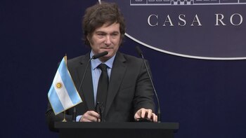 Javier Milei en su última