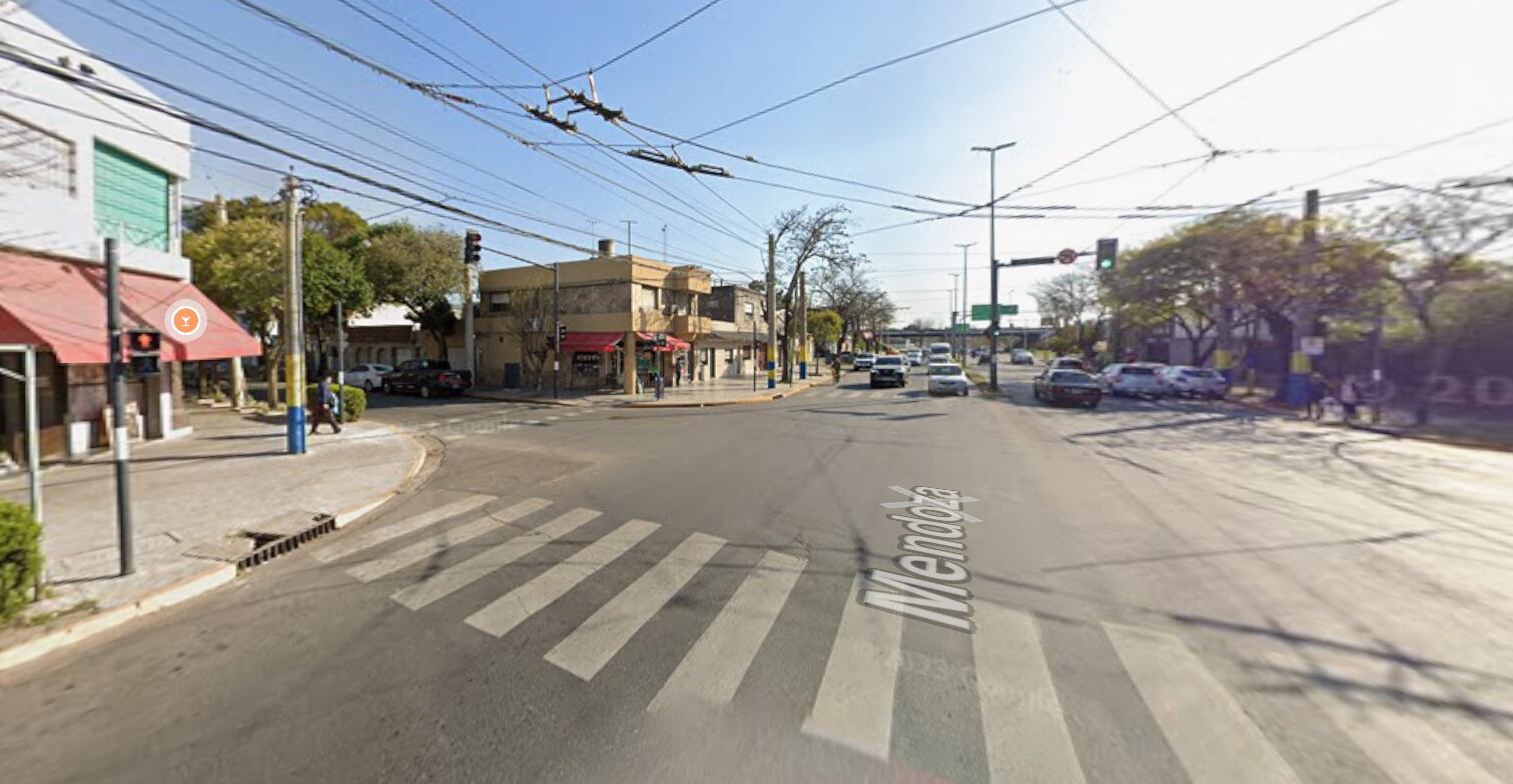 El accidente ocurrió en la intersección de Mendoza y Nicaragua