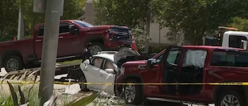 El siniestro se registró en las inmediaciones de la calle 36 del noroeste y la avenida 87, frente a Trump National Doral (Captura de video)