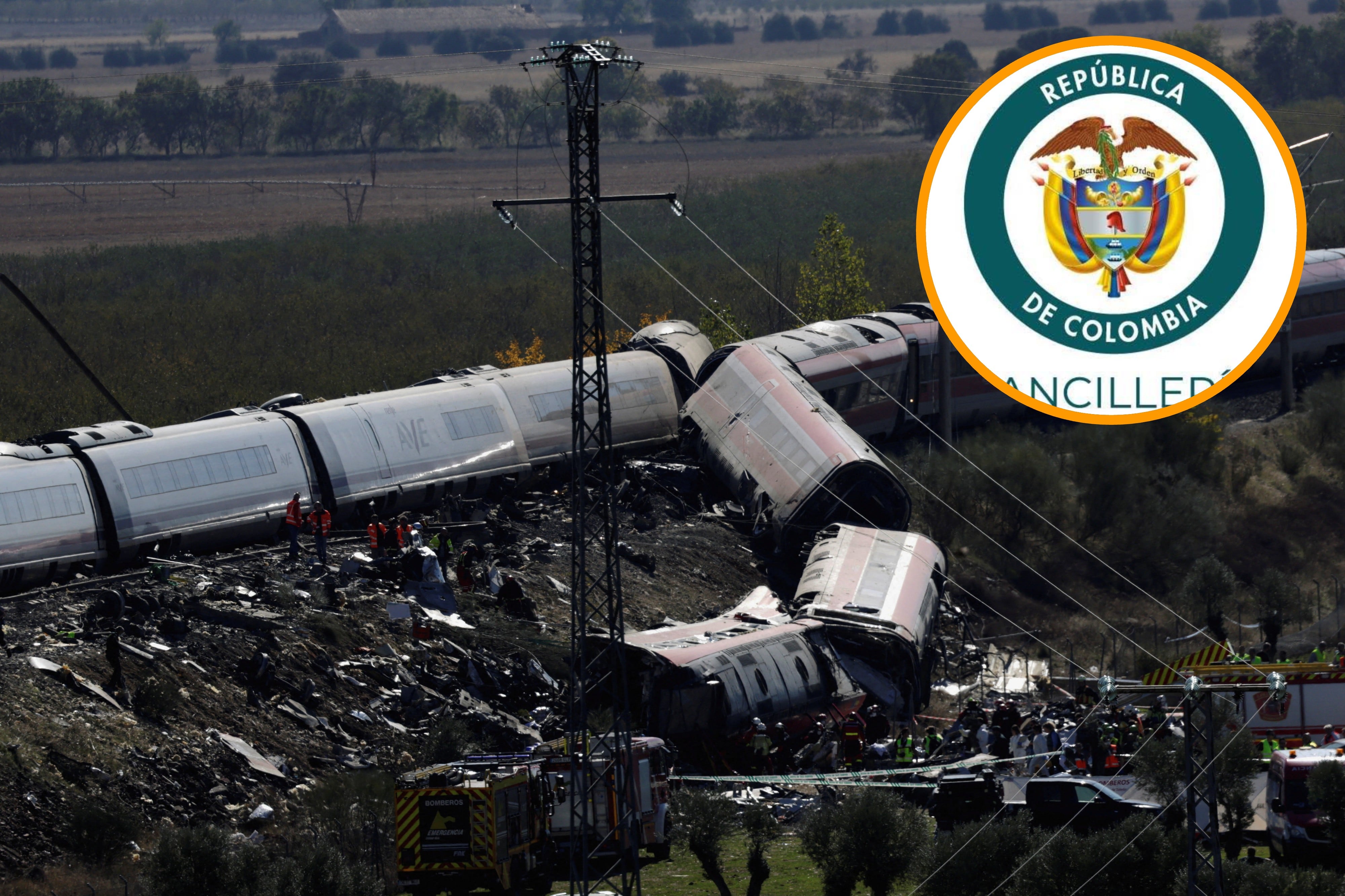 Cancillería aclaró si hay colombianos muertos o heridos en el accidente de trenes en España que dejó más de 60 víctimas