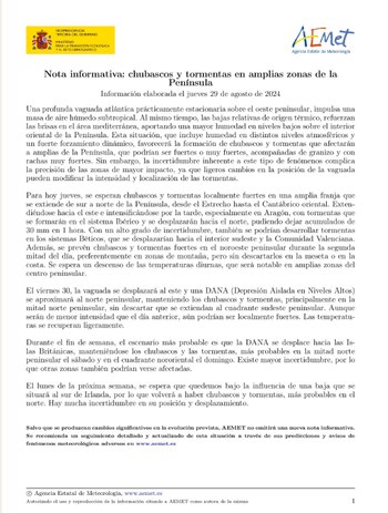 Nota Informativa (Web Ministerio para