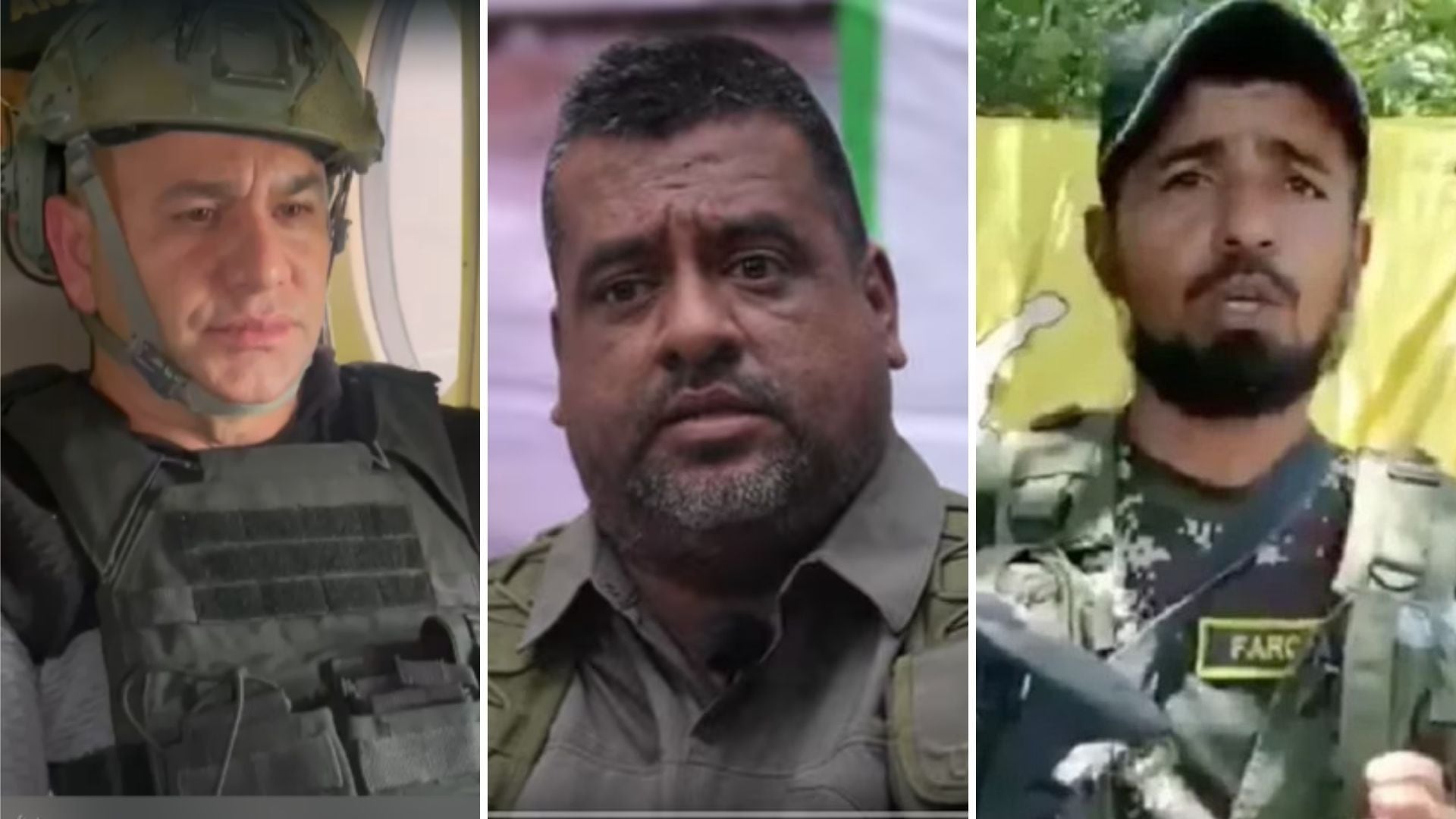 ‘Araña’, ‘Muñeca’ y ‘Mocho Olmedo’ enfrentan extradición a Estados Unidos, tras permanecer vinculados a procesos de diálogo con el Gobierno y contar con concepto favorable de la Corte Suprema de Justicia. - crédito Policía, Colombia+20