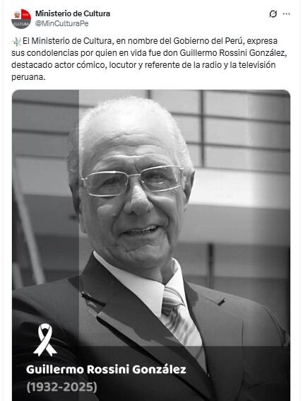 La emotiva despedida de Renato Rossini a Guillermo Rossini: “El tío favorito del Perú”