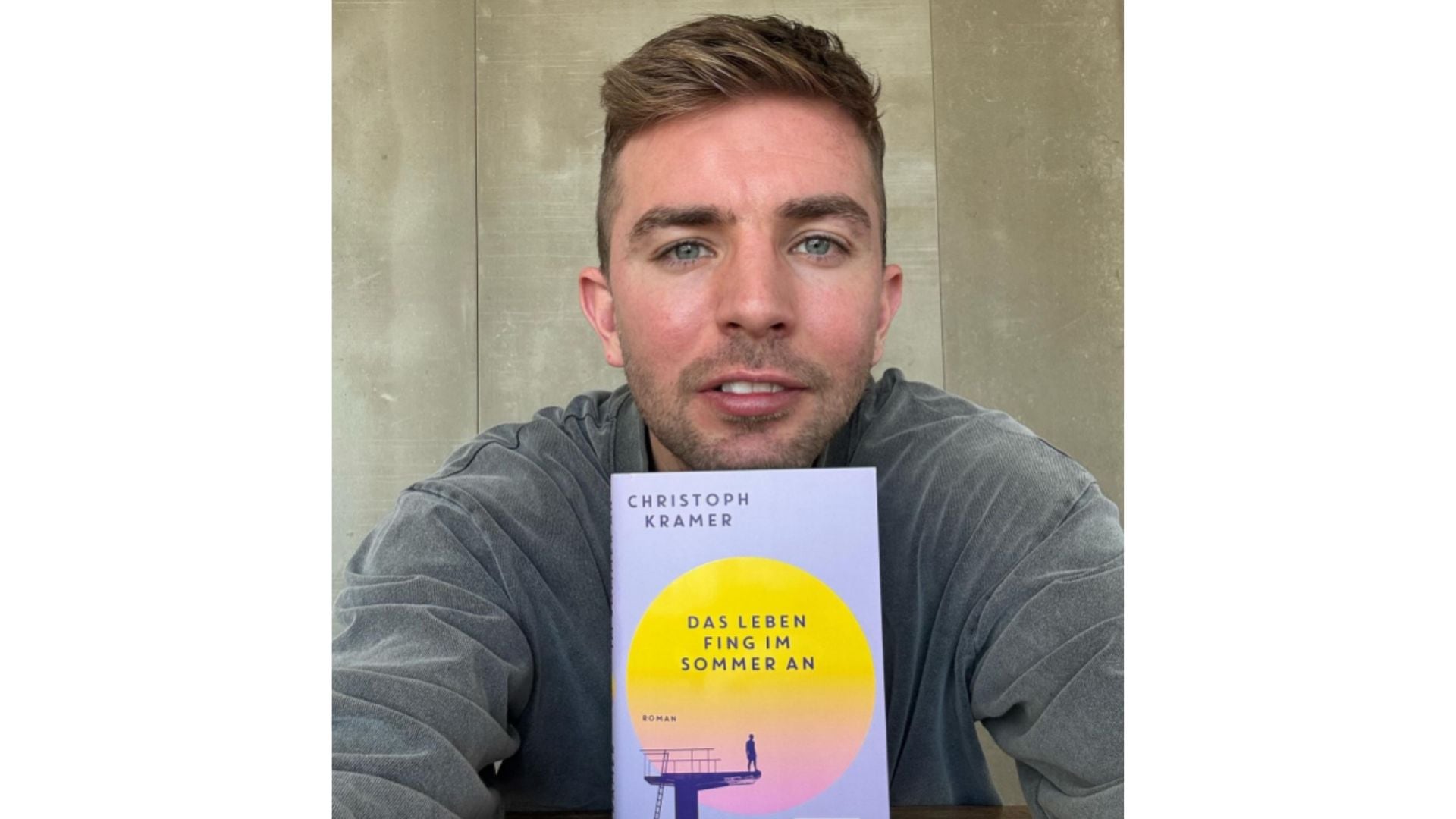 Christoph Kramer debutó como escritor en 2025 y en 2026 publicó «Donde se encuentran las nubes», una novela que vendió más de 170.000 ejemplares en Alemania (Instagram / @chrikra23)