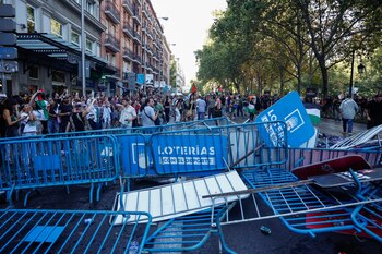 Los manifestantes propalestinos cortan el