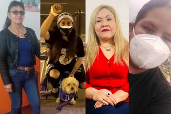 Cecilia, María, Rosa, Sandy y