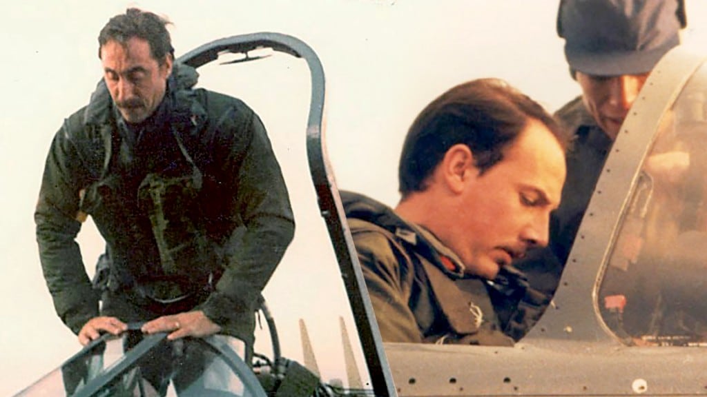 Bedacarratz y Mayora, los dos pilotos que protagonizaron el ataque