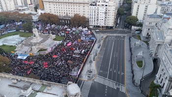 Marcha Ni Una Menos - Congreso - 3 de junio - drone