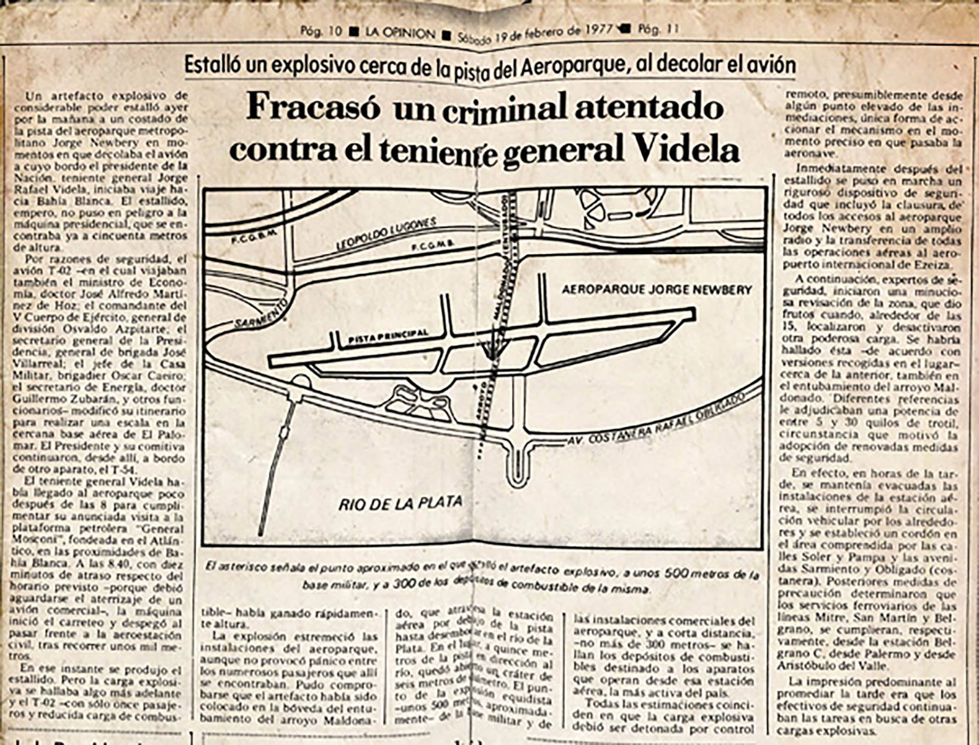 La noticia en el diario La Opinion