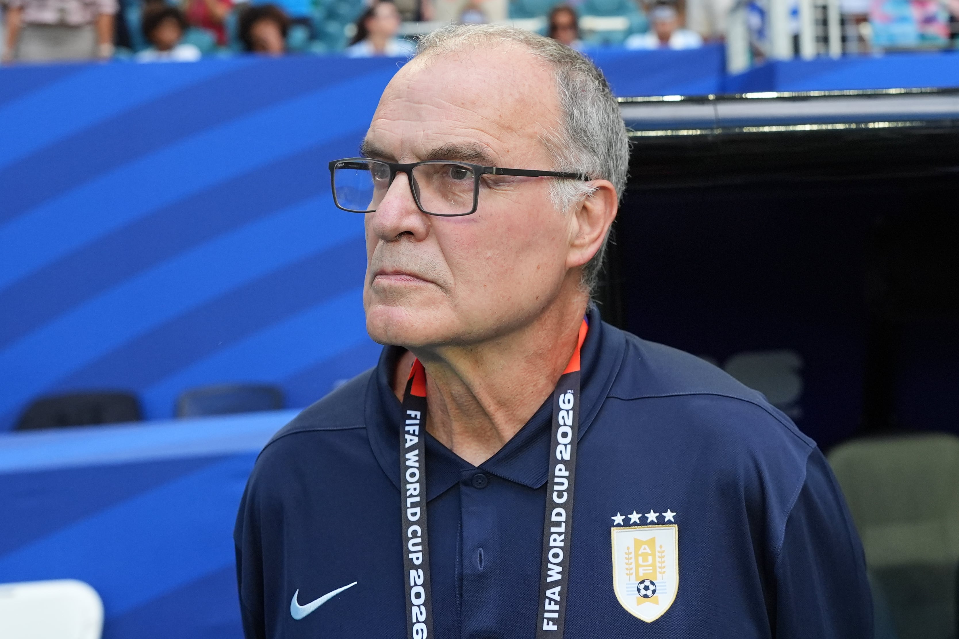 Marcelo Bielsa anticipó días atrás que dejará la selección de Uruguay después del Mundial (Crédito: AP/Rebecca Blackwell)