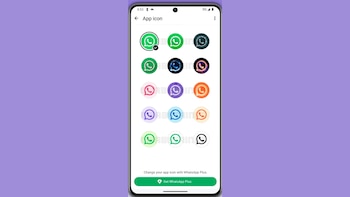 Los usuarios de WhatsApp Plus pueden personalizar 18 temas de color y elegir entre 14 iconos exclusivos para cambiar el aspecto de la app en el teléfono.(WABetaInfo)