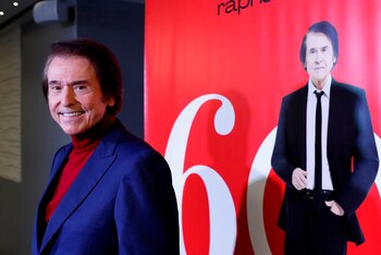 El cantante Raphael durante la