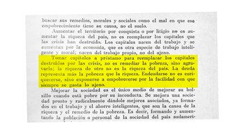 El fragmento de la página