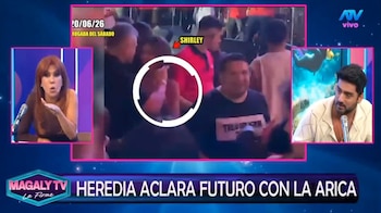 Pablo Heredia quebra o silêncio sobre o apoio de Shirley Arica: “Isso me deixou desconfortável”. Captação: Magaly TV La Firme.